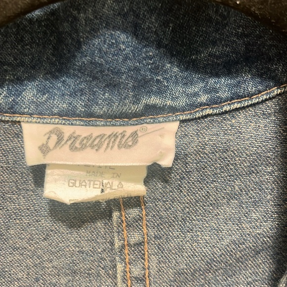 Vintage 80s Dreams Denim Jumpsuit EUC Petite (Small) - Picture 7 of 8